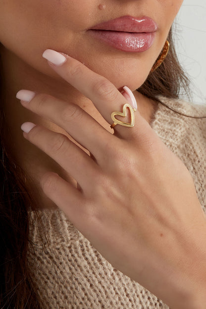 Forever Love RVS Ring Goud & Zilver Goud — RVS Waterproof Nikkelvrij | Tudor Gems