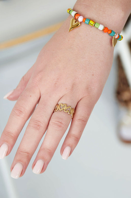 Valéa RVS Twist Ring Goud & Zilver Goud — RVS Waterproof Nikkelvrij | Tudor Gems