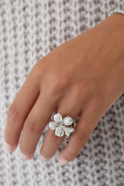 Flora Amour RVS Ring Goud & Zilver Goud — RVS Waterproof Nikkelvrij | Tudor Gems