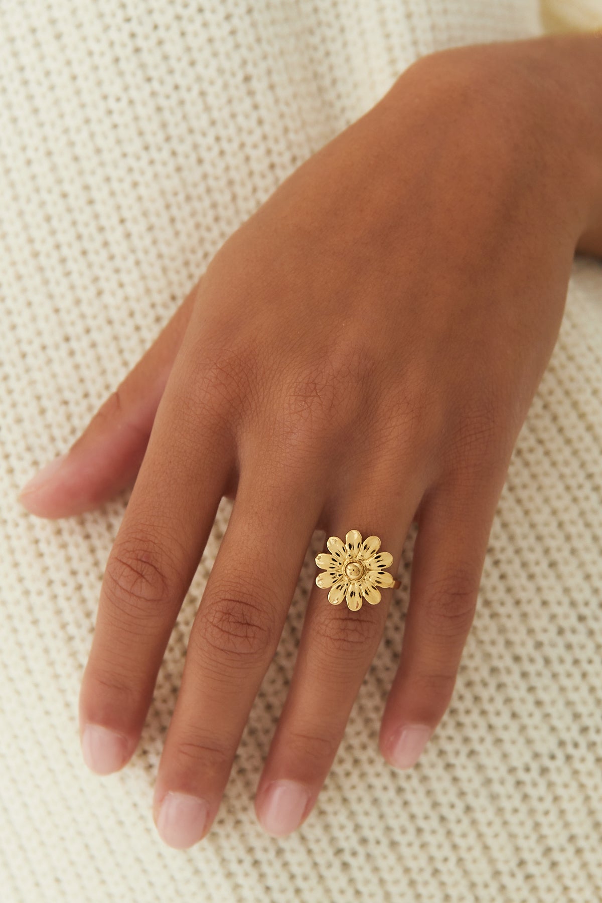 Blossom Bliss RVS Ring Goud & Zilver Goud — RVS Waterproof Nikkelvrij | Tudor Gems