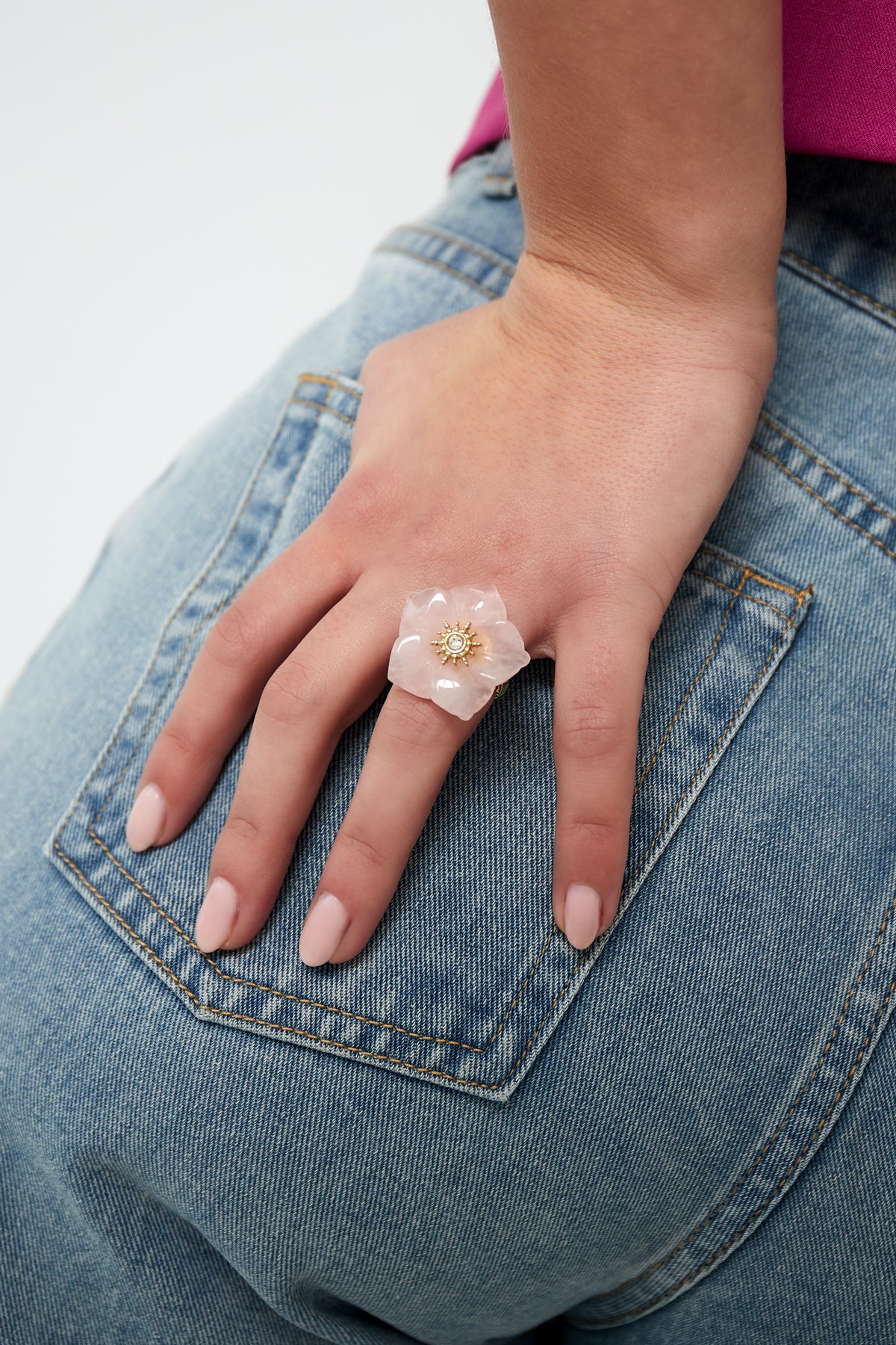 Flora Rêve RVS Ring Goud & Zilver Goud — RVS Waterproof Nikkelvrij | Tudor Gems