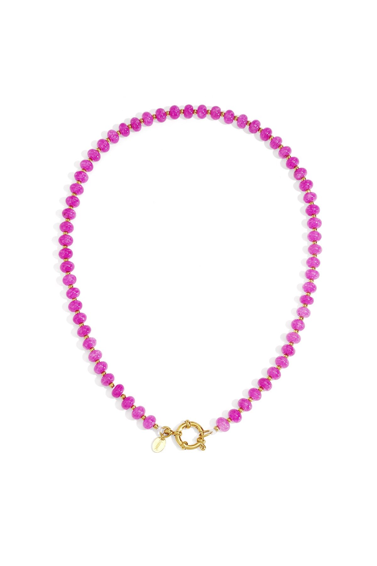 Goud & Roze Kralen Ketting – Goud & Kralen RVS – foto 9 | Tudor Gems