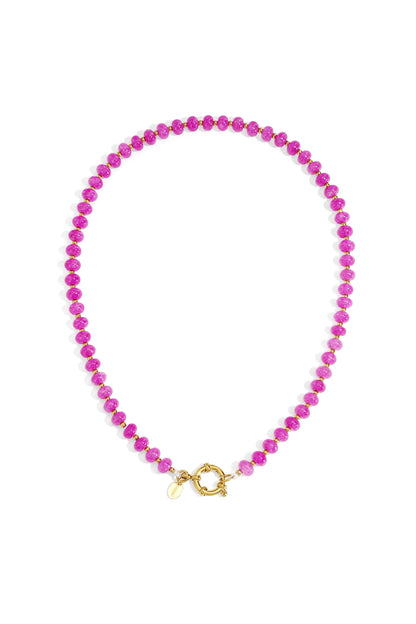 Goud & Roze Kralen Ketting – Goud & Kralen RVS – foto 9 | Tudor Gems