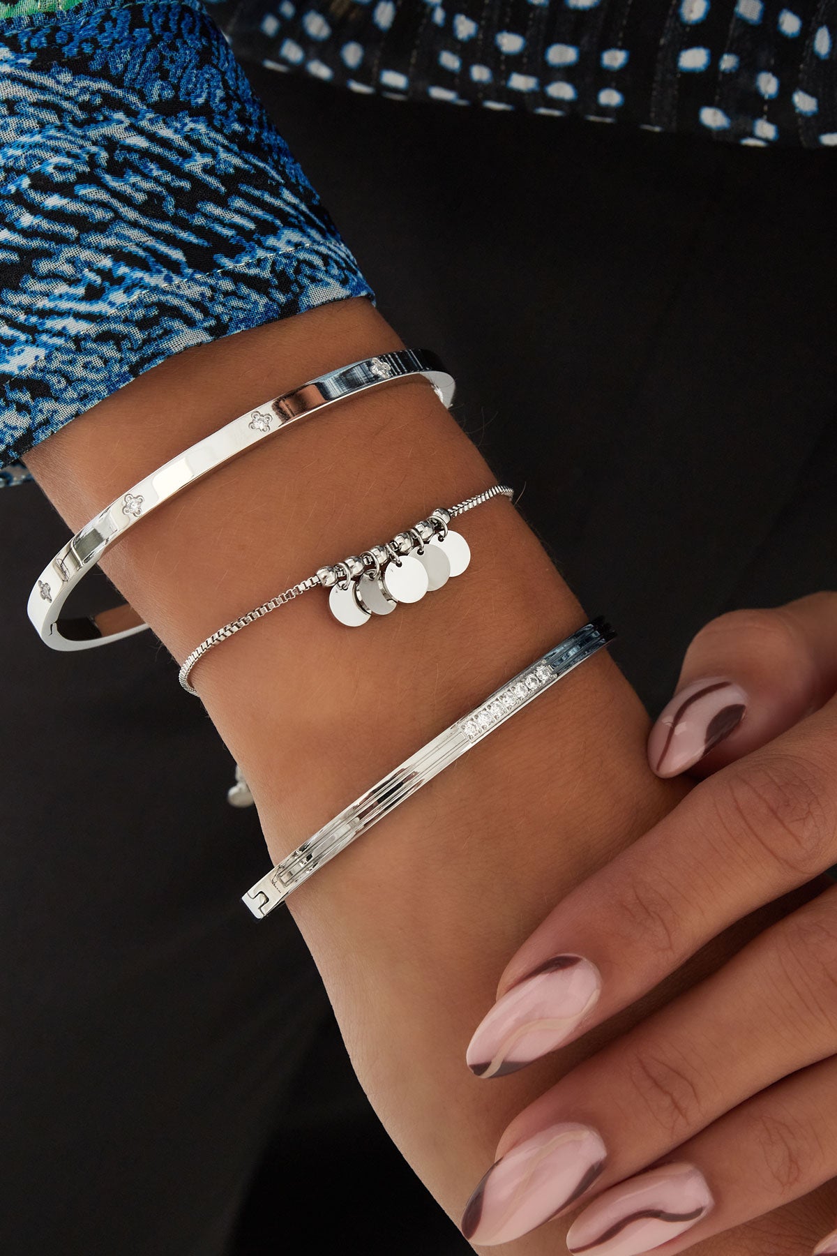 Goud s Bangle Armband RVS Goud – detail close-up | Tudor Gems