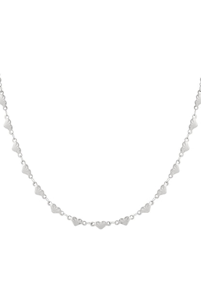 Elegant Heart-Shaped Stainless Steel Necklace for Everyday Wear