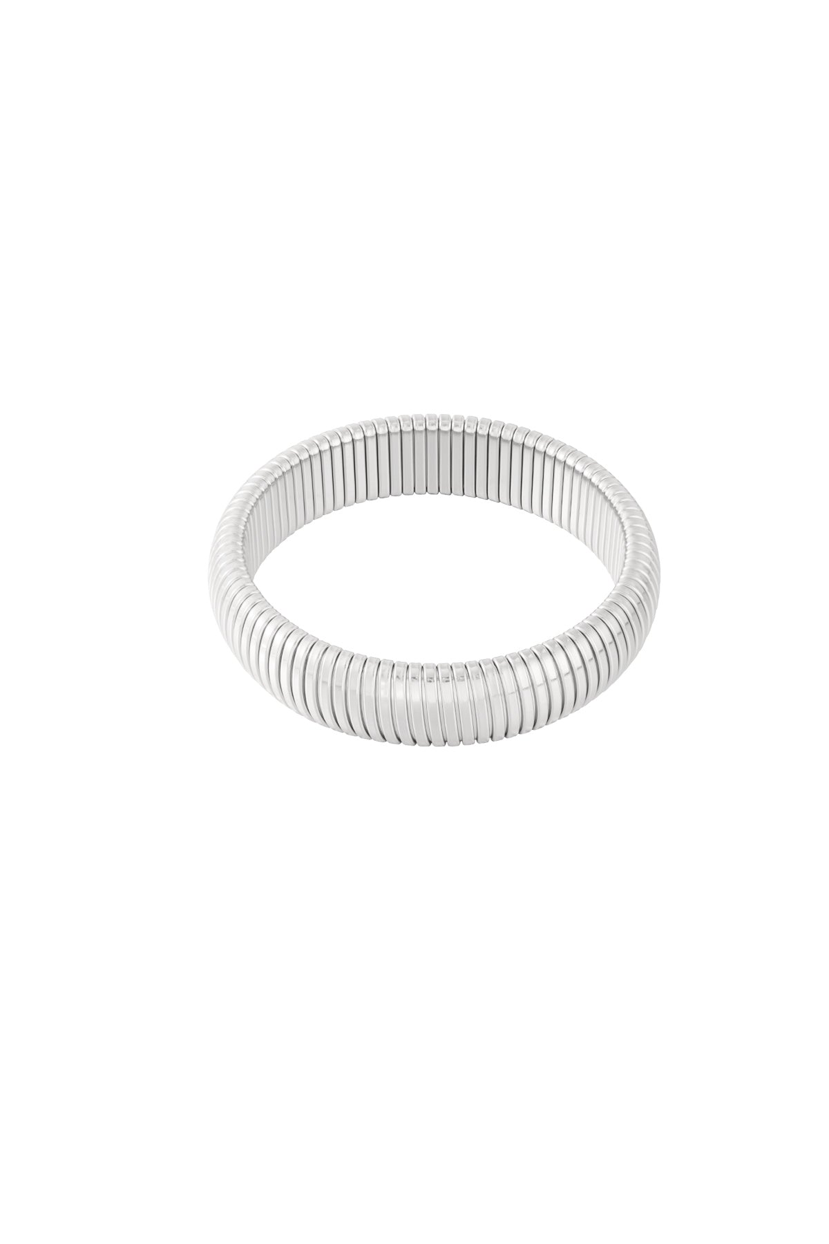 Goud & Zilver Bold & Trendy Stretch Armband RVS – Goud & Zilver – foto 7 | Tudor Gems