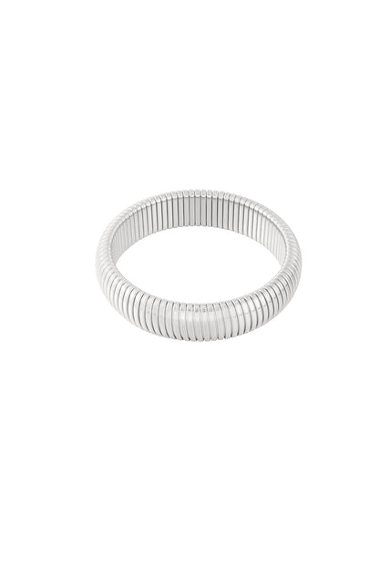 Goud & Zilver Bold & Trendy Stretch Armband RVS – Goud & Zilver – foto 7 | Tudor Gems