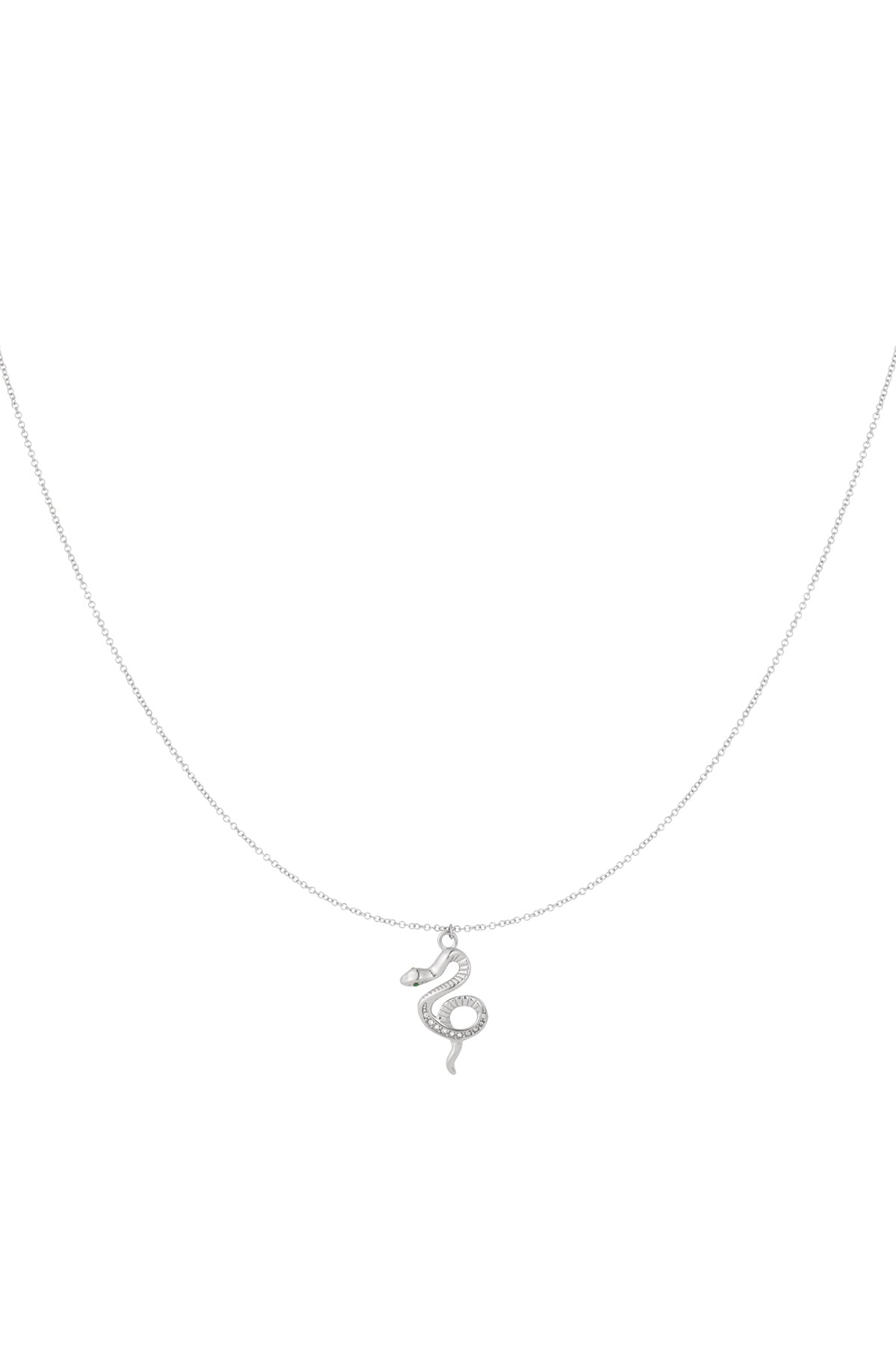 Goud & Zilver Serpenta Slang Ketting RVS Goud & Zilver – gedragen op model | Tudor Gems