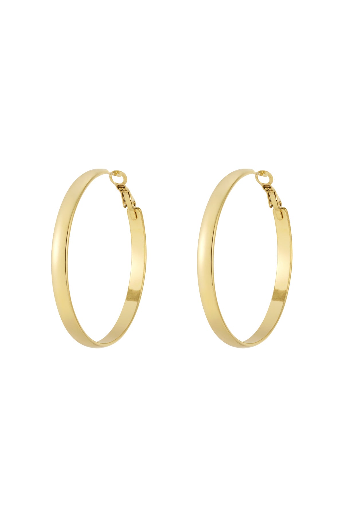 Goud & Zilver Nova Classic Hoop Oorbellen RVS Goud & Zilver – lifestyle shot | Tudor Gems