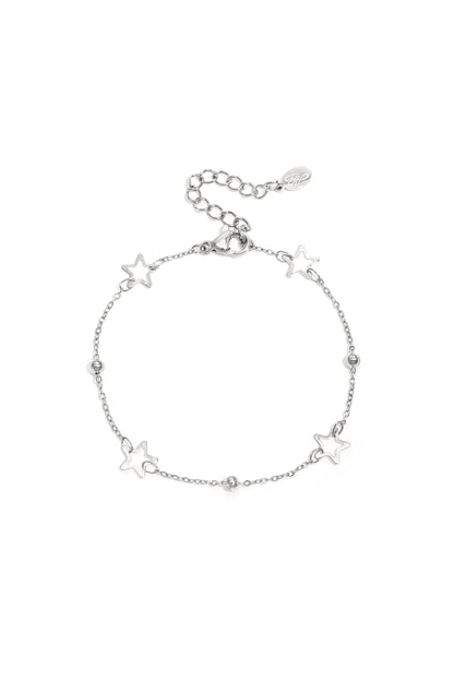 Goud & Zilver Sterren Armband RVS Goud & Zilver – Subtiel & Trendy – gedragen op model | Tudor Gems