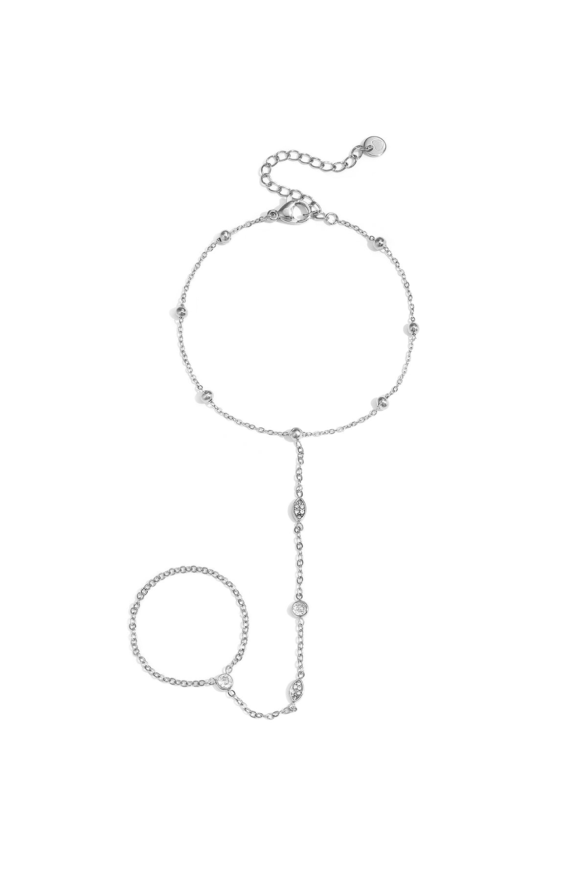 Orla Ovaal Handchain van roestvrij staal in goud en zilver | Tudor Gems