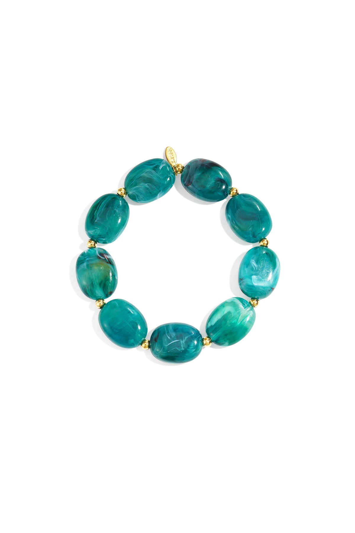 Paars Beaded Armband – Meerdere Kleuren RVS – gedragen op model | Tudor Gems