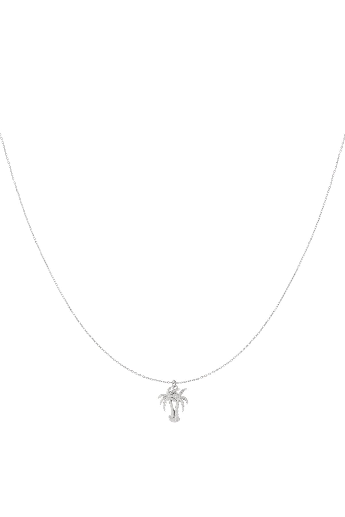 Goud & Zilver Palma Palmboom Ketting RVS Goud & Zilver – gedragen op model | Tudor Gems