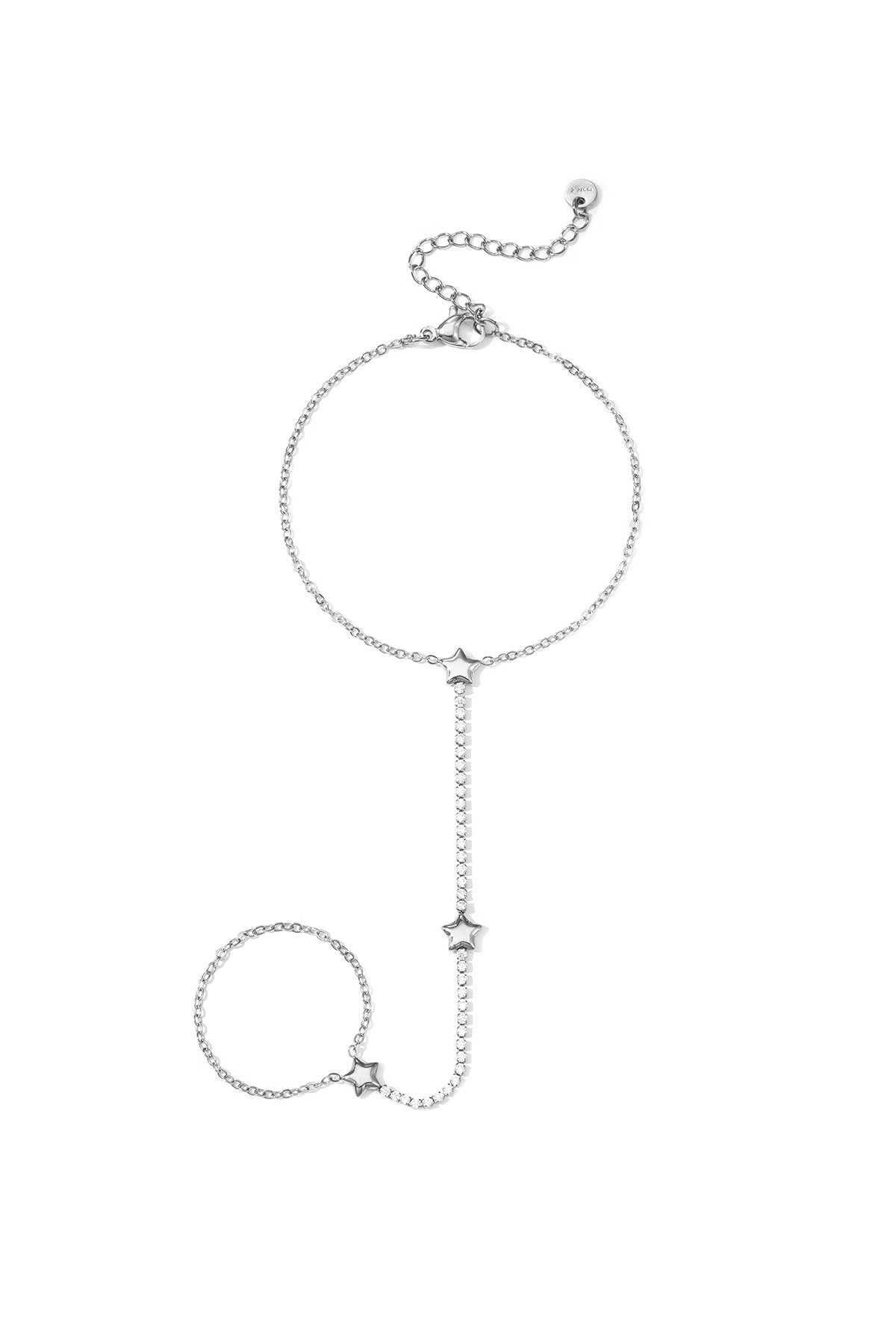 Aria Ster Handchain van roestvrij staal in goud en zilver | Tudor Gems