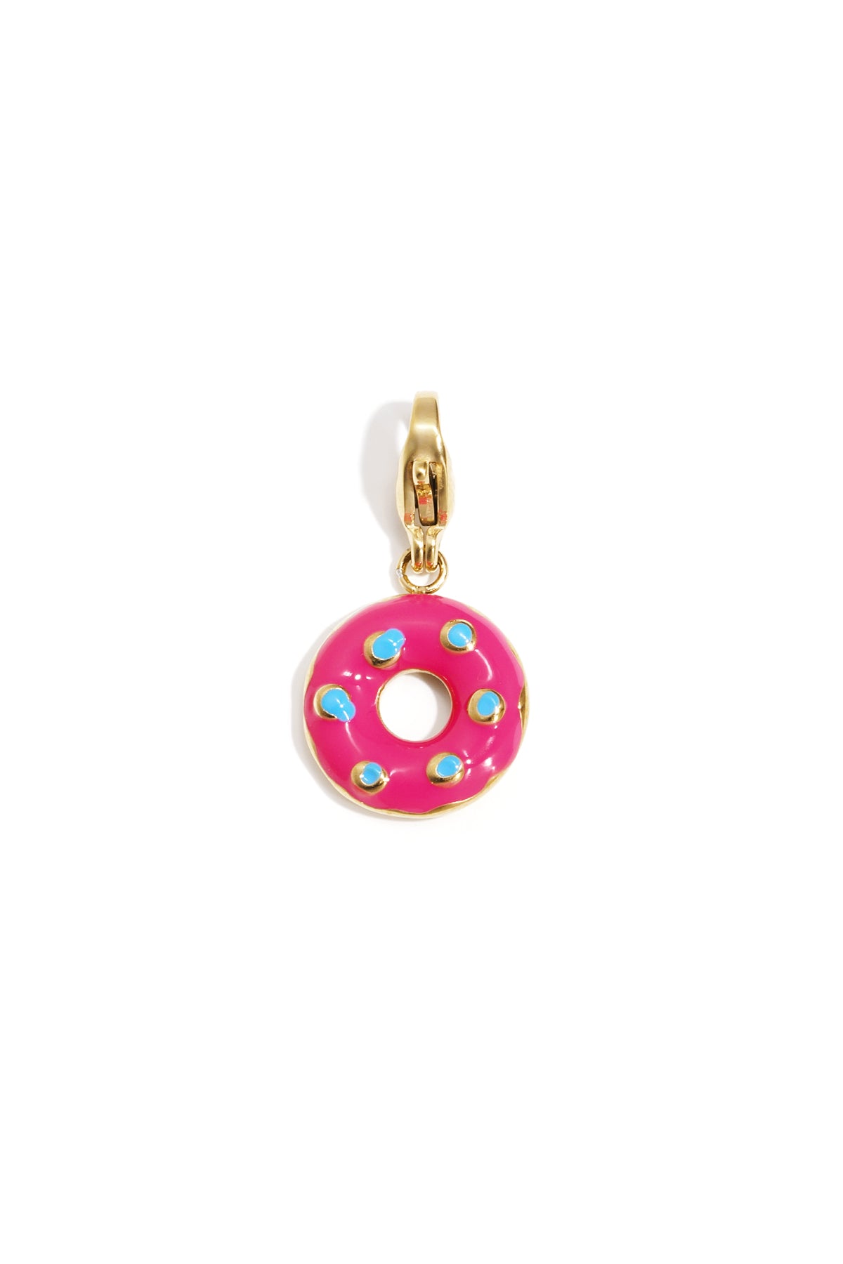 Luxe Donut Charm RVS Bruin Rozerood Goud & Zilver Bruin — RVS Waterproof Nikkelvrij | Tudor Gems