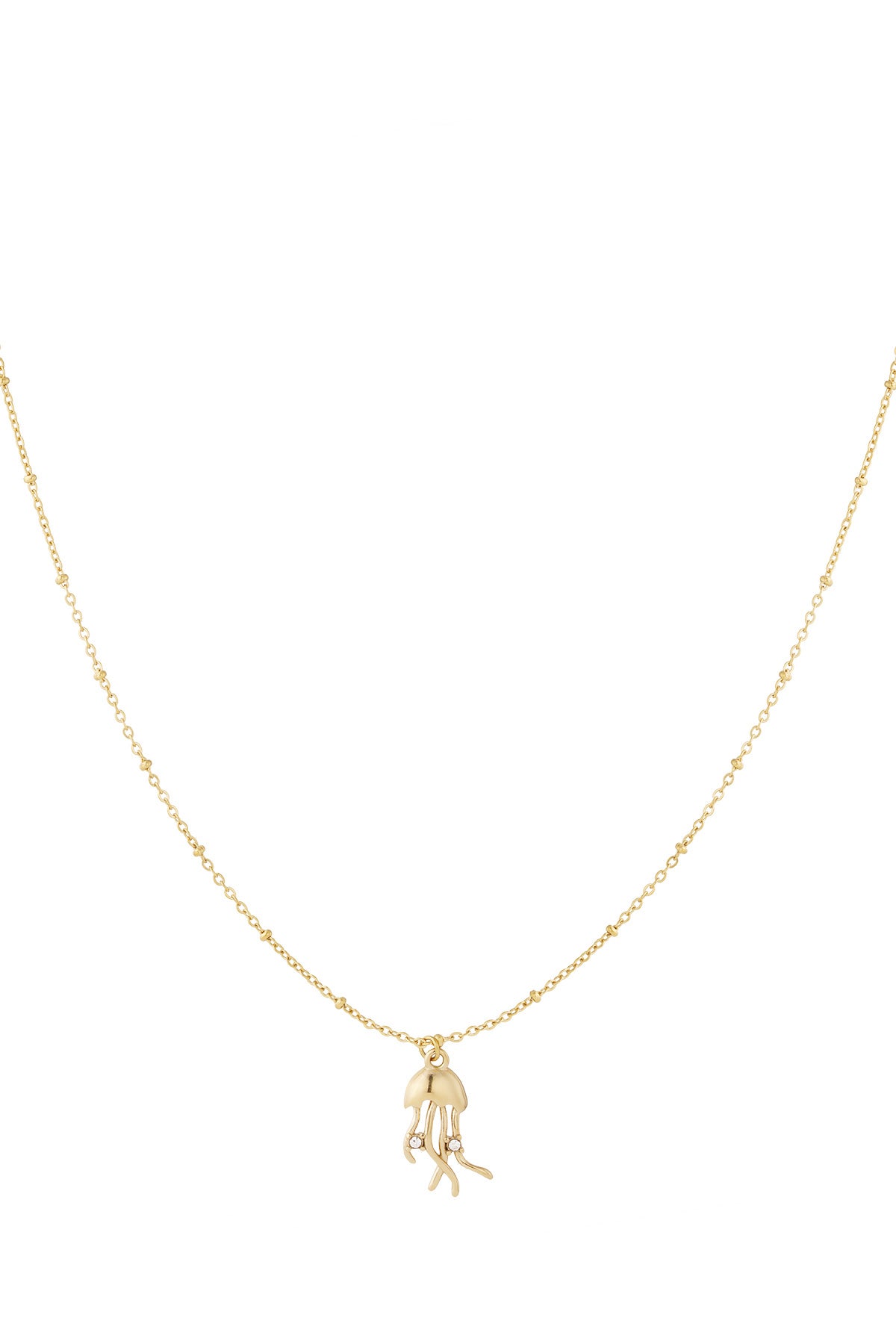 Goud & Zilver Aurelia Jellyfish Ketting RVS – Goud & Zilver – productfoto | Tudor Gems