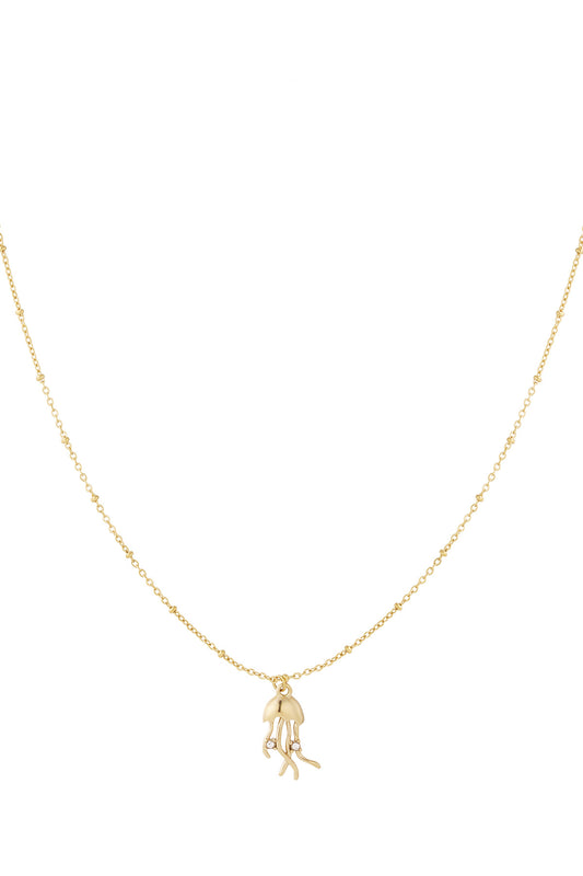 Goud & Zilver Aurelia Jellyfish Ketting RVS – Goud & Zilver – productfoto | Tudor Gems