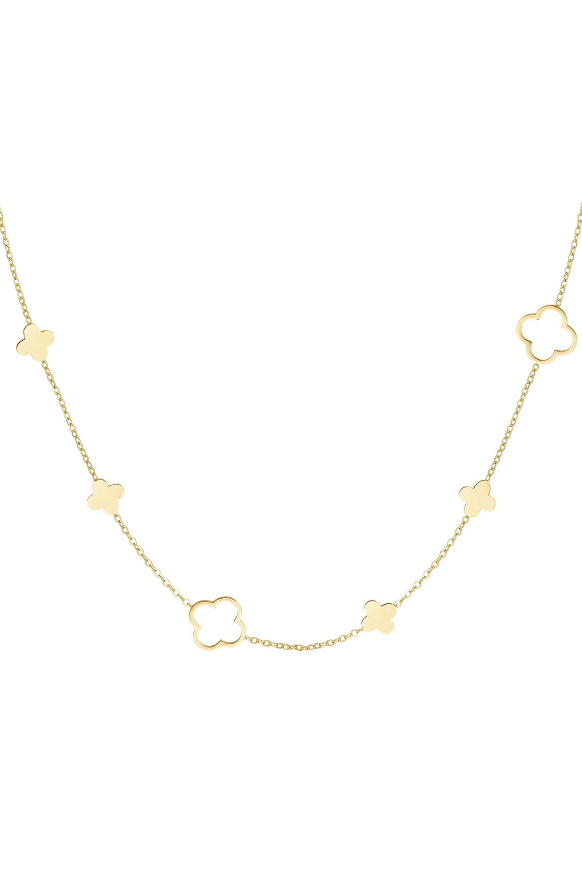 ketting verschillende klavertjes