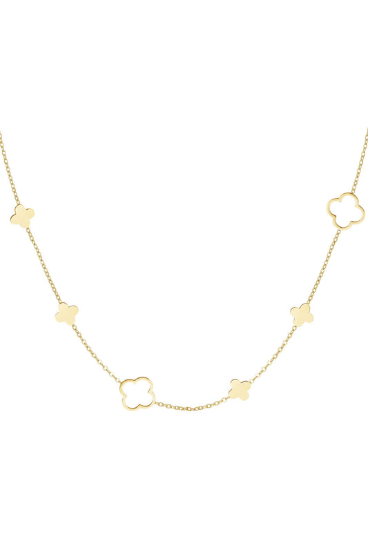 ketting verschillende klavertjes