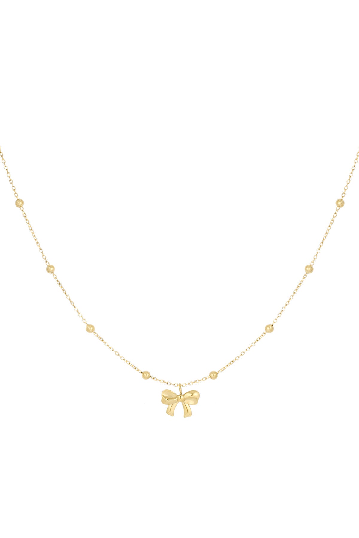 Elegant Stainless Steel Pendant Necklace, Silver & Gold
