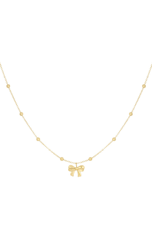 Elegant Stainless Steel Pendant Necklace, Silver & Gold