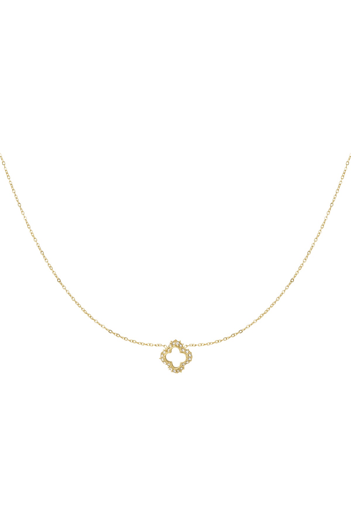 diamant klaver ketting