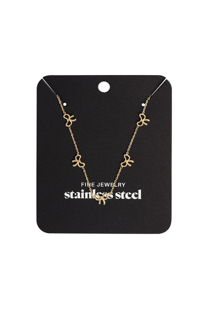 Elegant Stainless Steel Chain Necklace in Silver & Gold