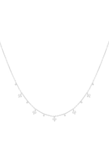 Elegant Stainless Steel Fruit Necklace - Silver & Gold