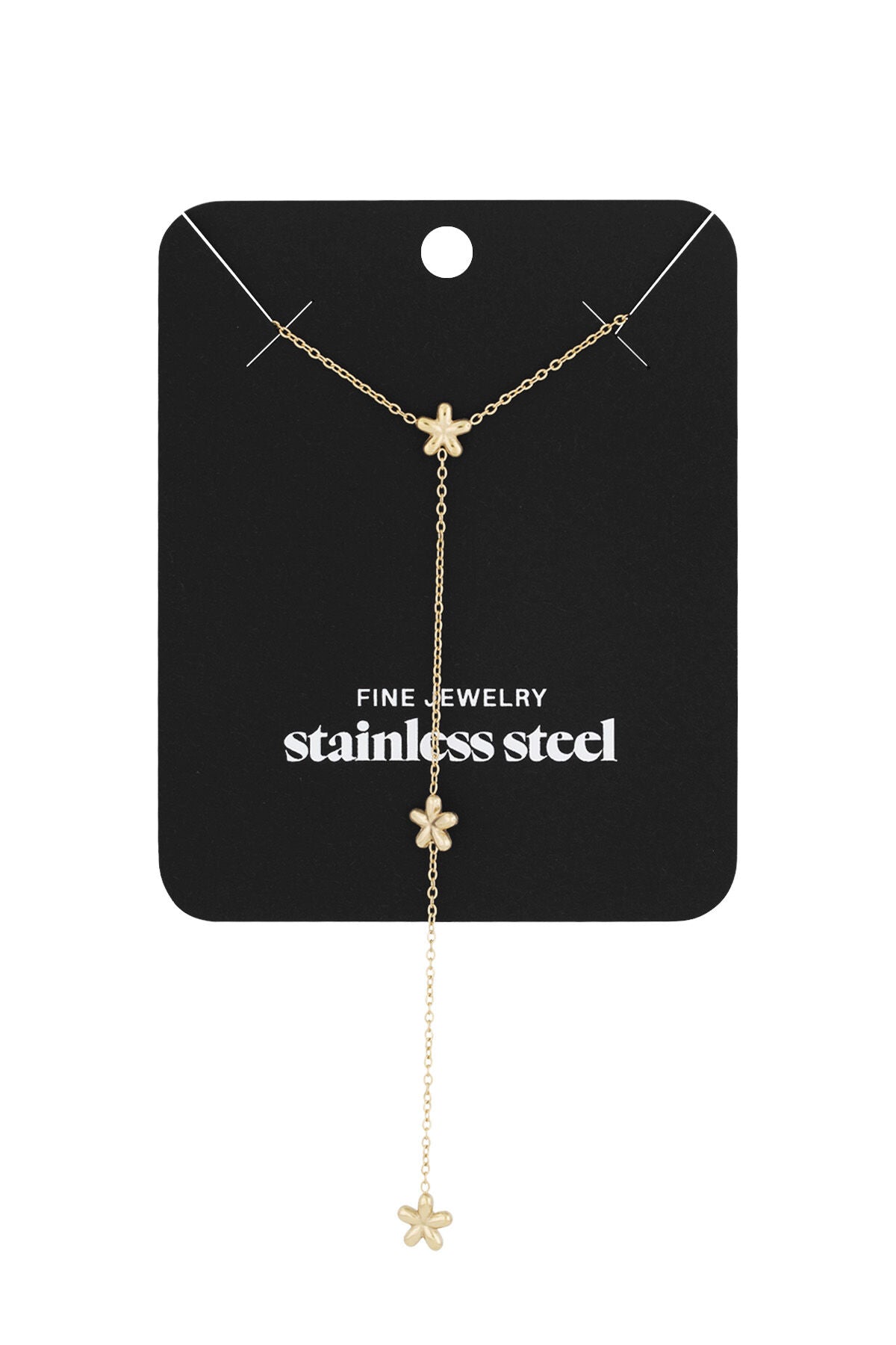 Elegant Flower Pendant Necklace in Silver and Gold