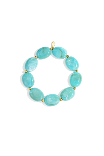 Paars Beaded Armband – Meerdere Kleuren RVS – lifestyle shot | Tudor Gems