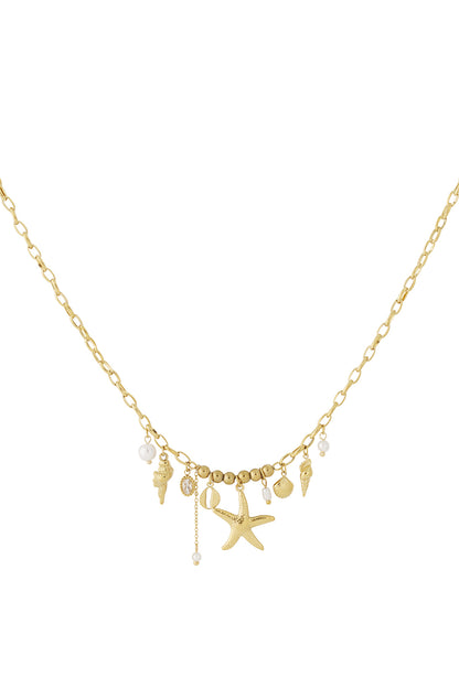 Goud & Zilver Ocean Luxe Charm Ketting RVS Goud & Zilver – productfoto | Tudor Gems