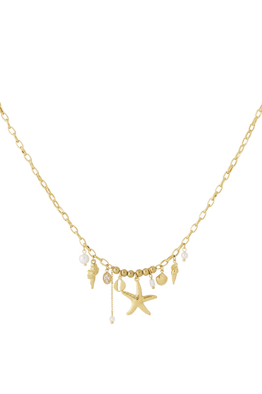 Goud & Zilver Ocean Luxe Charm Ketting RVS Goud & Zilver – productfoto | Tudor Gems