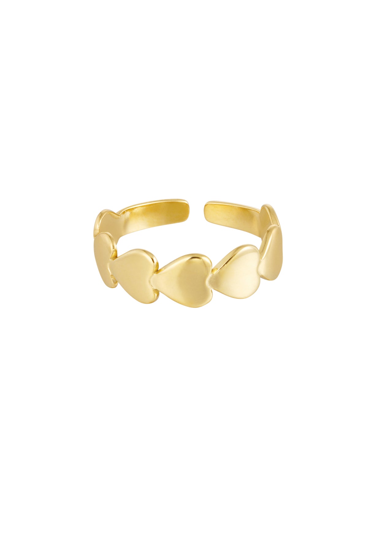 Lovéa RVS Ring Hartjes Goud & Zilver Goud — RVS Waterproof Nikkelvrij | Tudor Gems