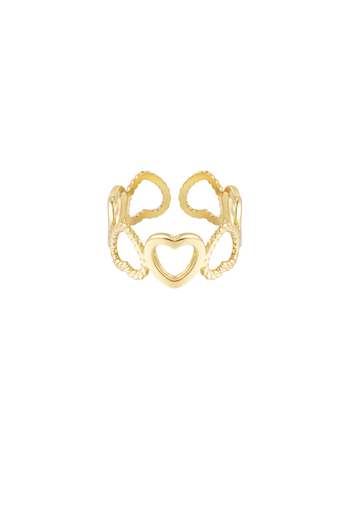 Coeur RVS Ring Goud & Zilver Goud — RVS Waterproof Nikkelvrij | Tudor Gems