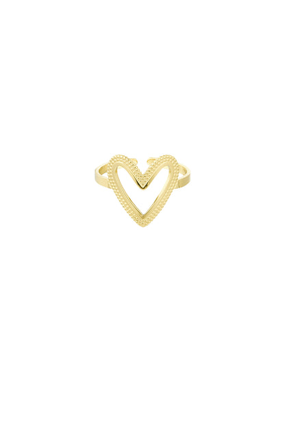 Forever Love RVS Ring Goud & Zilver Goud — RVS Waterproof Nikkelvrij | Tudor Gems