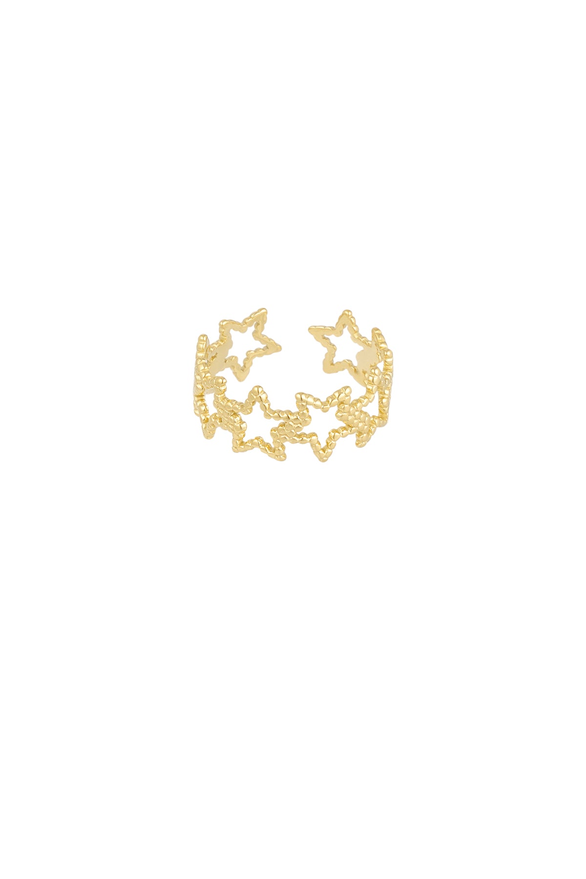 Nova Star RVS Ring Goud & Zilver Goud — RVS Waterproof Nikkelvrij | Tudor Gems