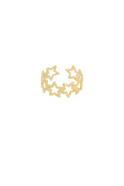 Nova Star RVS Ring Goud & Zilver Goud — RVS Waterproof Nikkelvrij | Tudor Gems