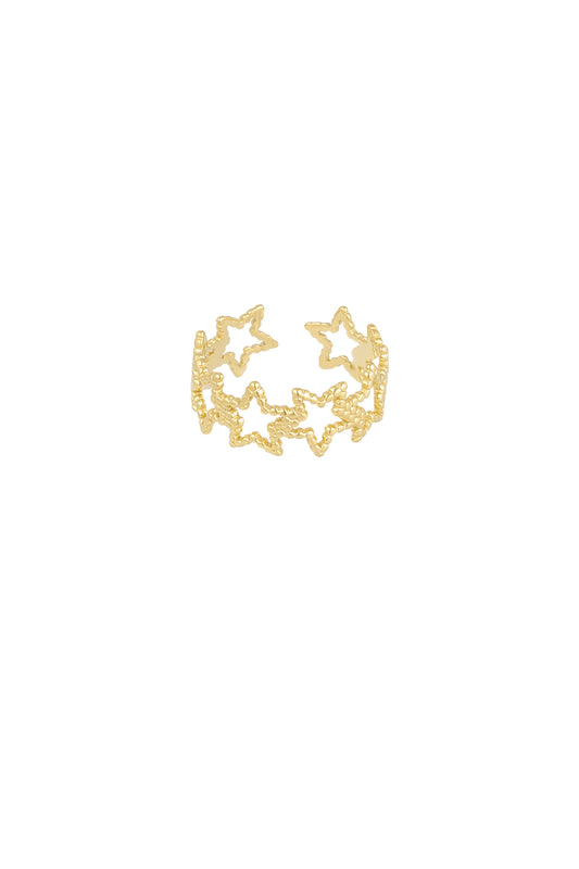 Nova Star RVS Ring Goud & Zilver Goud — RVS Waterproof Nikkelvrij | Tudor Gems