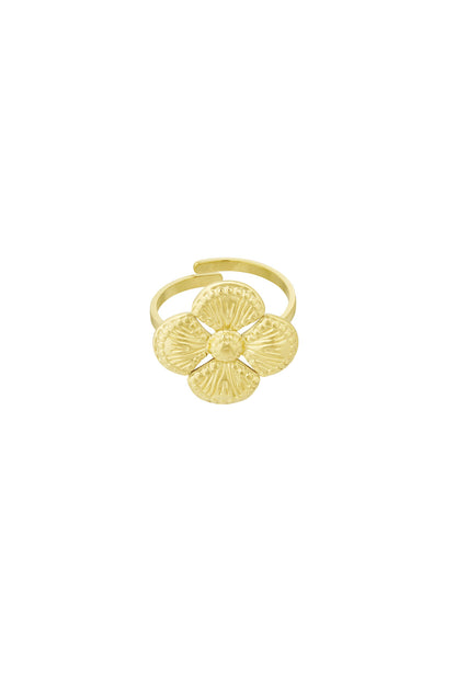Clover Luxe RVS Ring Goud & Zilver Goud — RVS Waterproof Nikkelvrij | Tudor Gems