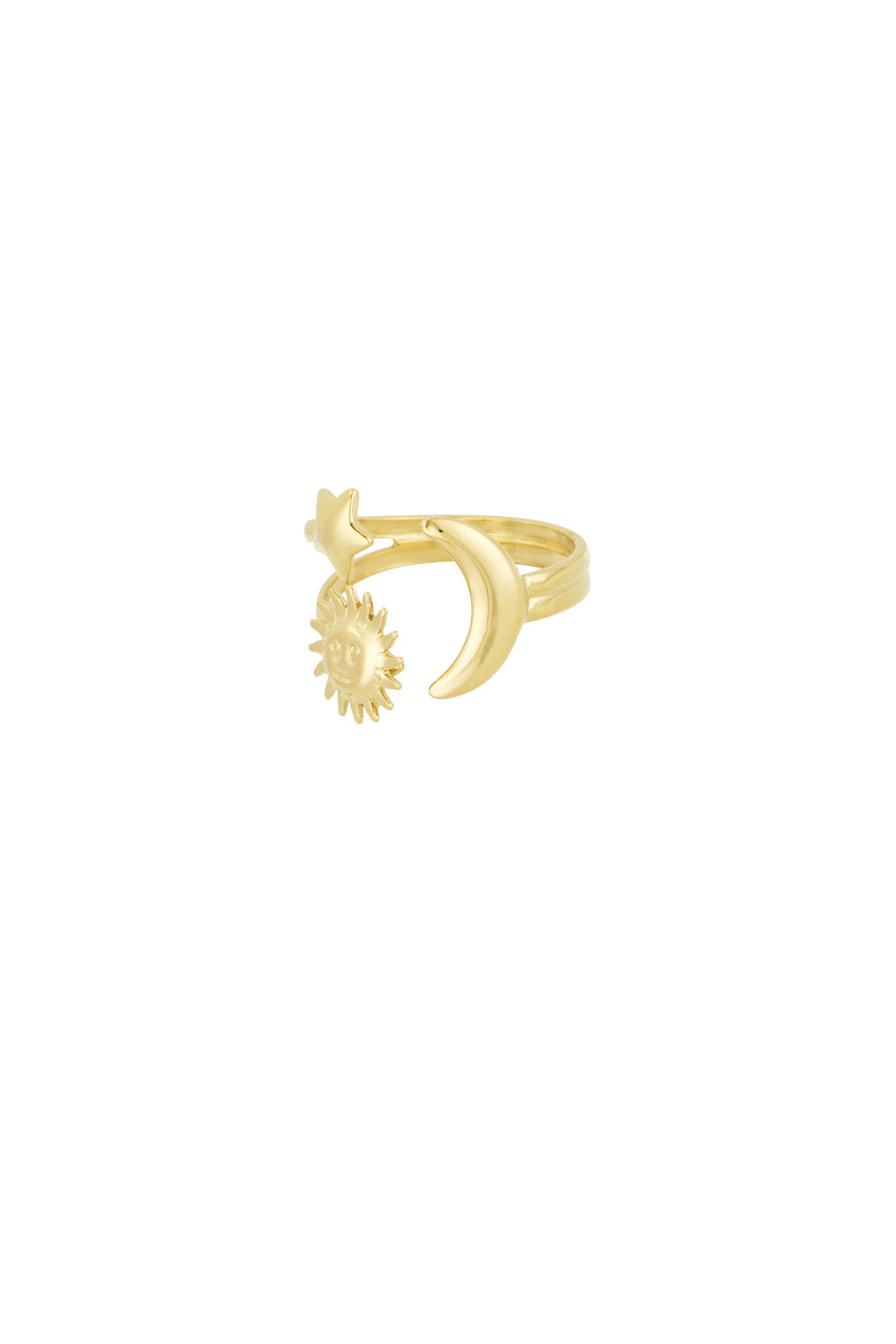 Lunara RVS Ring Goud & Zilver Goud — RVS Waterproof Nikkelvrij | Tudor Gems