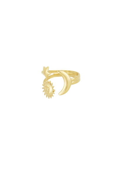 Lunara RVS Ring Goud & Zilver Goud — RVS Waterproof Nikkelvrij | Tudor Gems