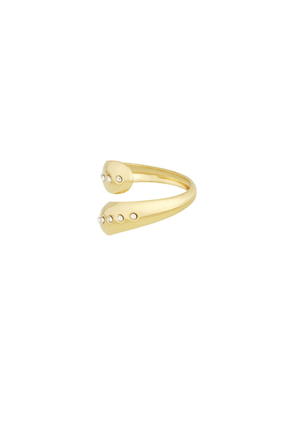 Soft Glow RVS Ring Goud & Zilver Goud — RVS Waterproof Nikkelvrij | Tudor Gems
