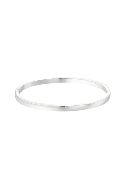 Goud & Zilver Nova Slim Bangle Armband RVS Goud & Zilver – lifestyle shot | Tudor Gems