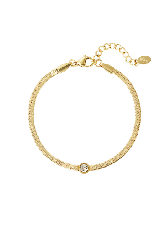 Goud & Zilver Lumina Spark Link Armband RVS Goud & Zilver – productfoto | Tudor Gems