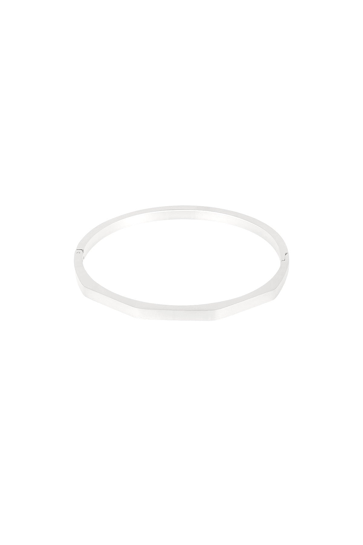 Goud & Zilver Valenza Geo Bangle Armband RVS Goud & Zilver – gedragen op model | Tudor Gems