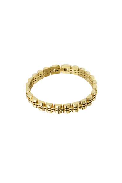 Goud & Zilver Urban Link Chain Armband RVS Goud & Zilver – productfoto | Tudor Gems