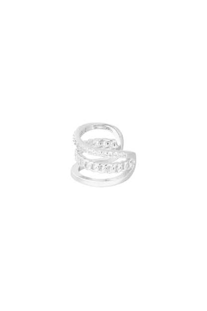 Goud & Zilver Earcuff Aurélie Luxe – RVS Goud & Zilver – foto 5 | Tudor Gems