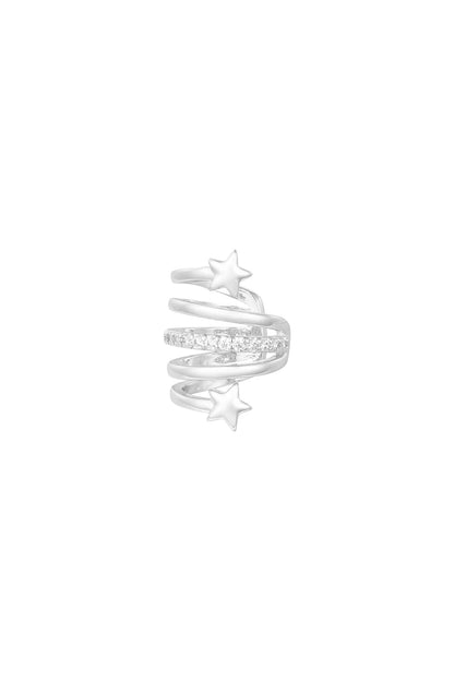 Goud & Zilver Starlight Twirl Earcuff RVS Goud – foto 5 | Tudor Gems