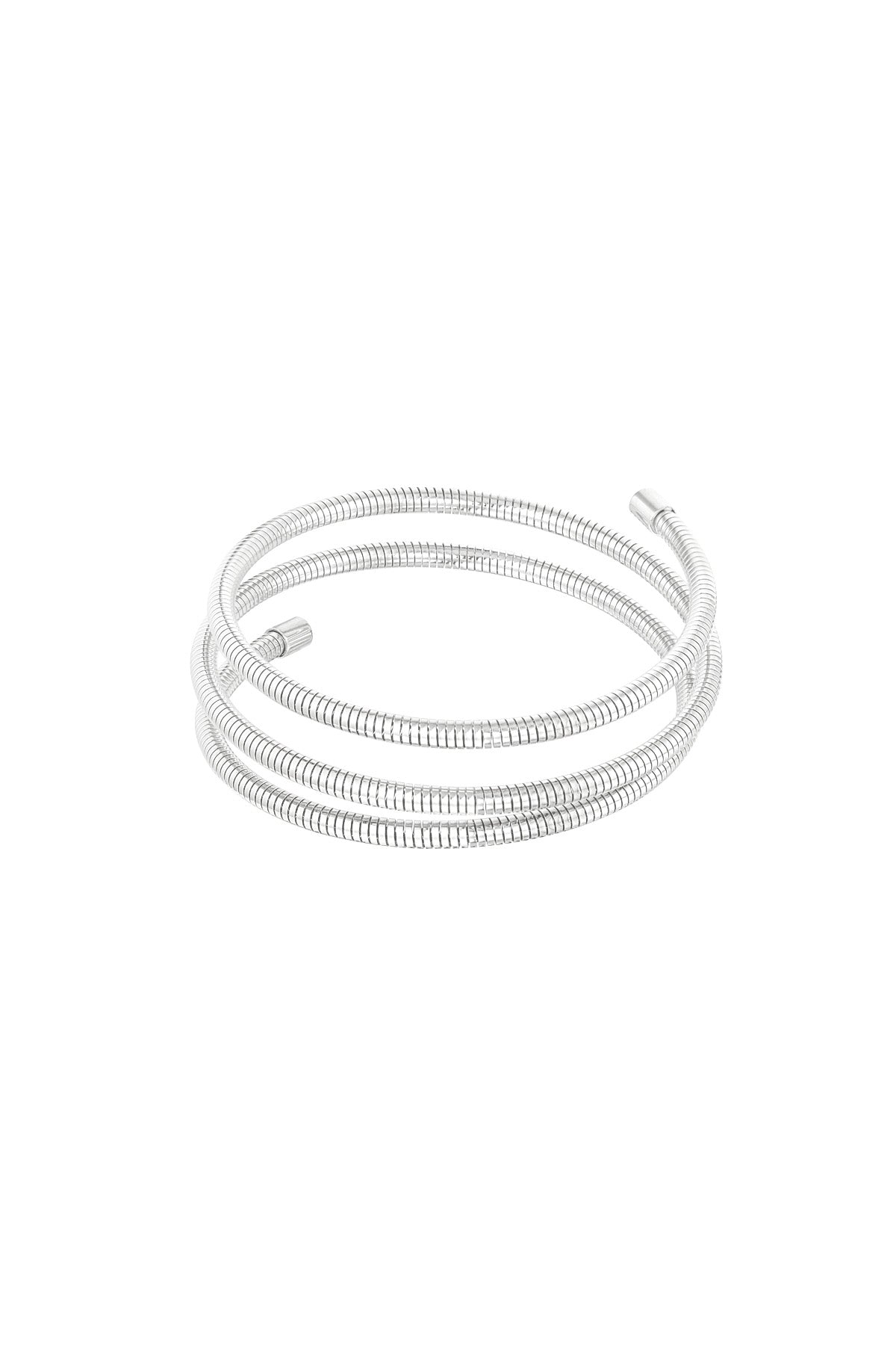 Goud & Zilver Snake Wikkelarmband RVS – Goud & Zilver – gedragen op model | Tudor Gems