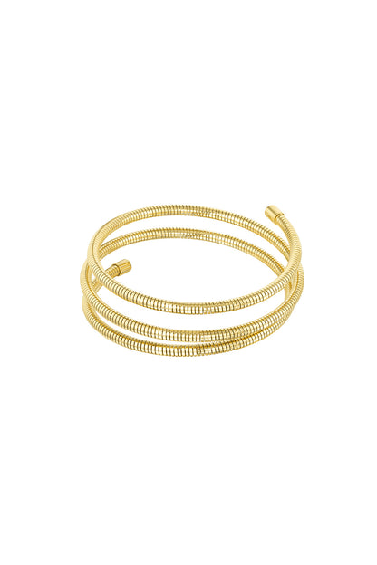 Goud & Zilver Snake Wikkelarmband RVS – Goud & Zilver – productfoto | Tudor Gems